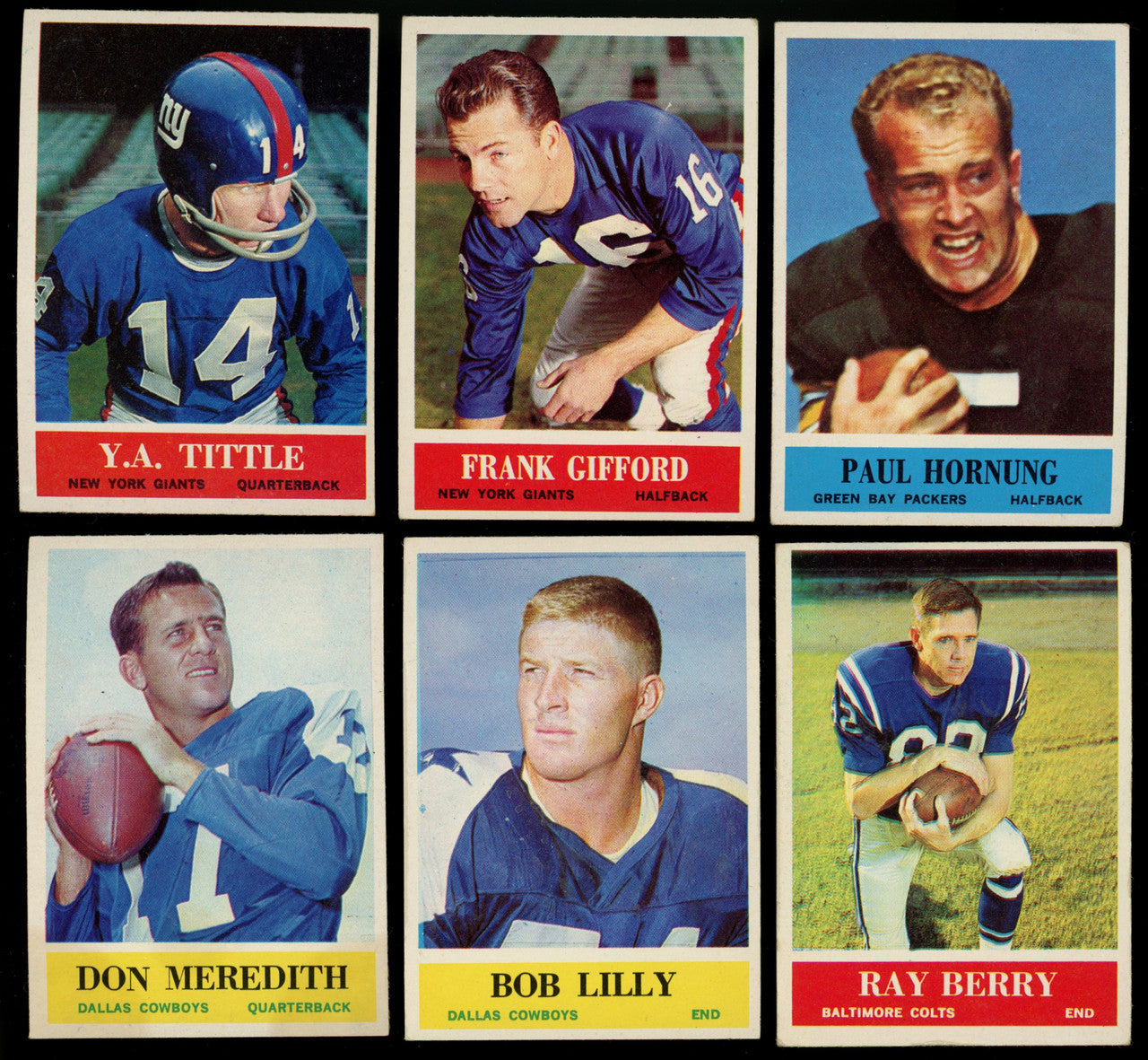 1964 Philadelphia Football Near Complete Set 195/198 VG-EX Overall