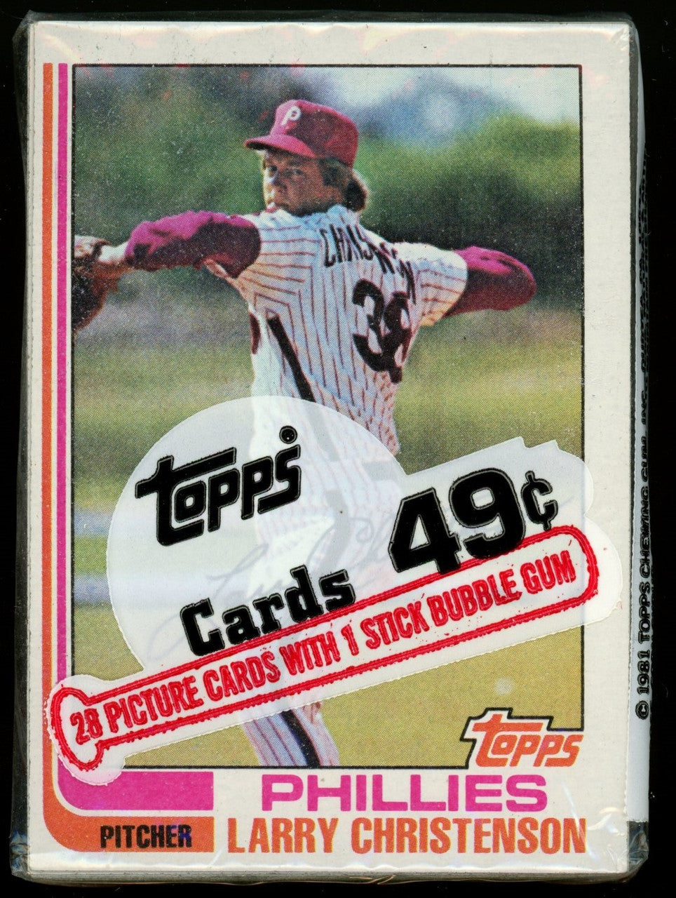 1982 Topps Baseball Cello Pack Sealed