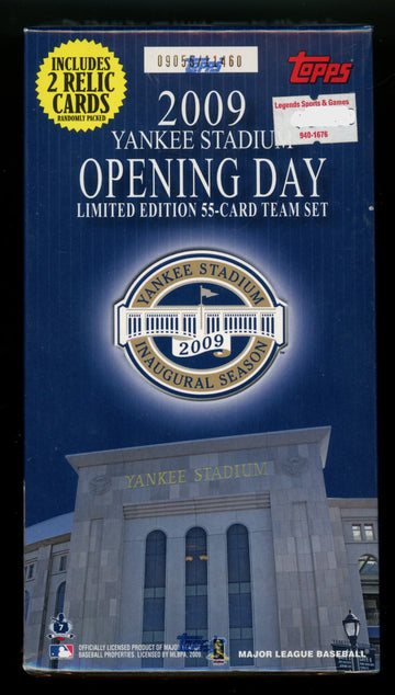 2009 Topps Yankee Stadium Opening Day Team Set Box Factory Sealed