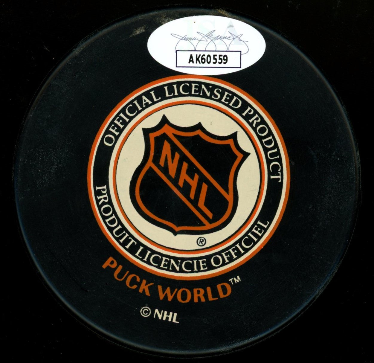 Brett Hull Signed Autographed Puck JSA AK60559