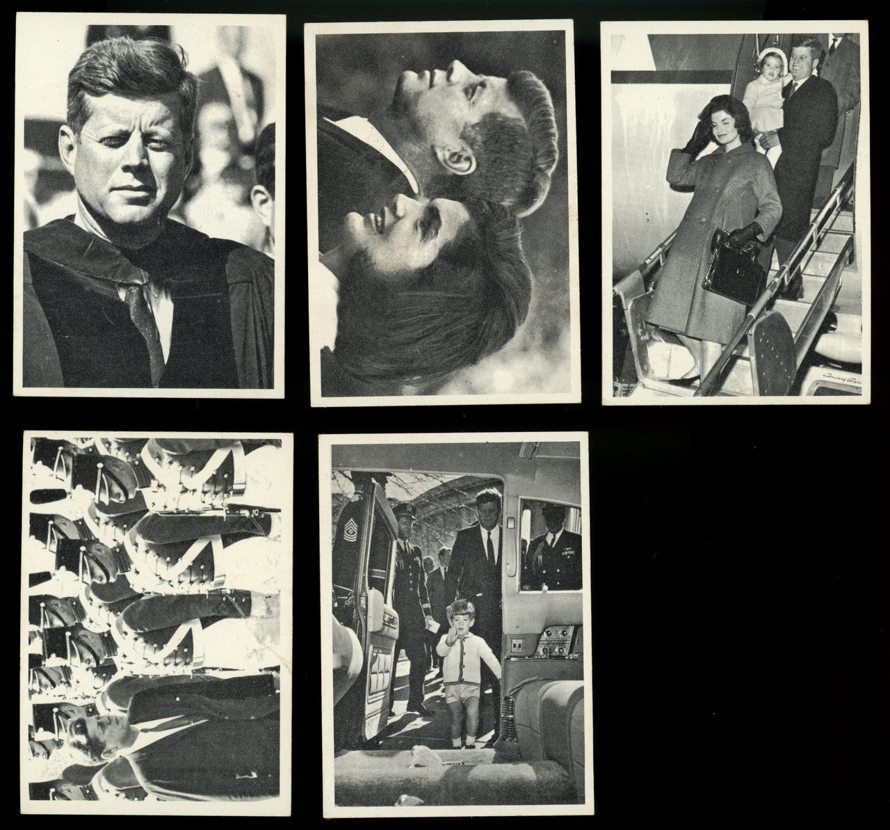 1964 Topps The Story of John F. Kennedy Lot of 5 EX Overall
