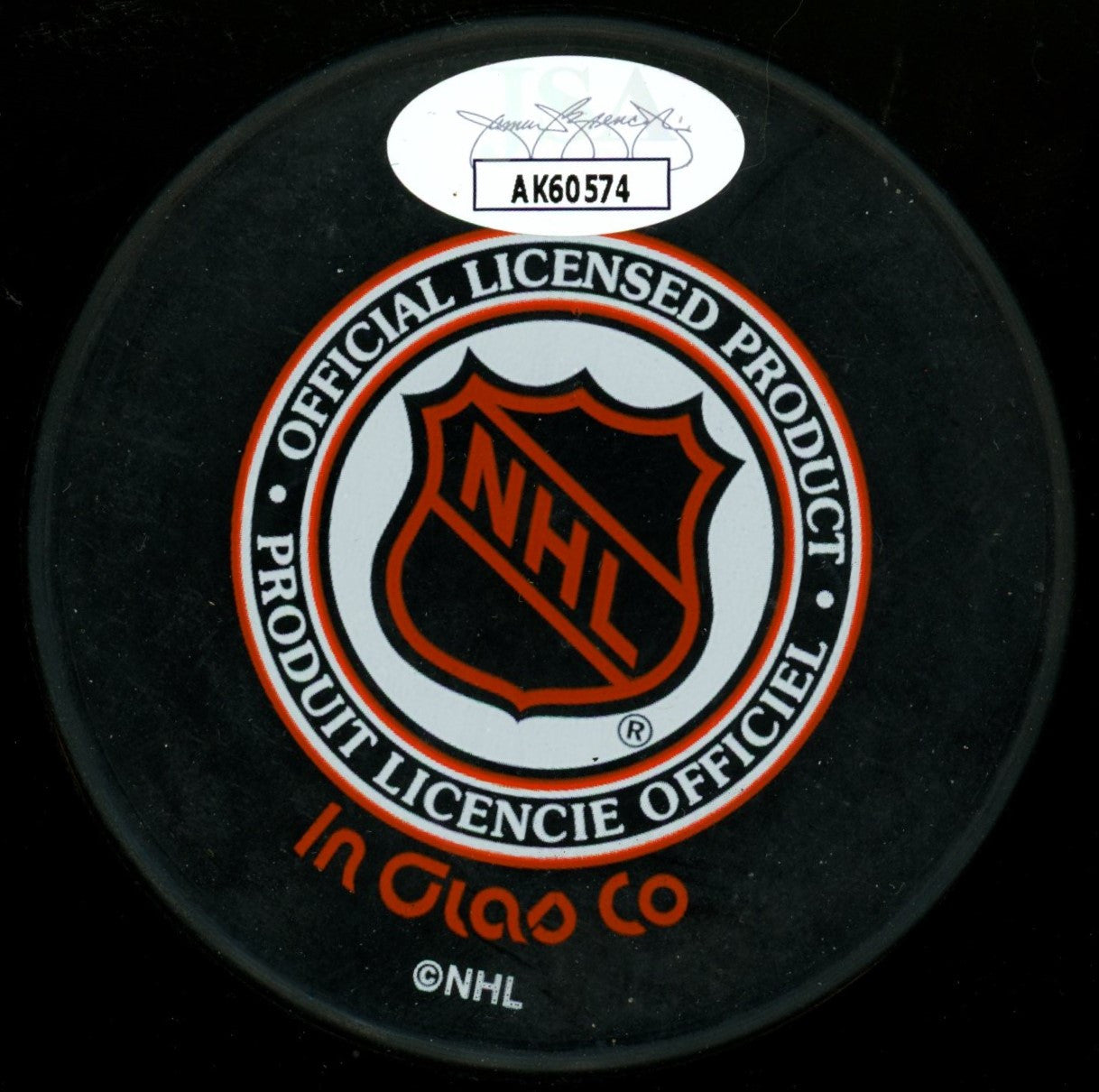 Bill Clement Signed Autographed Puck JSA AK60574