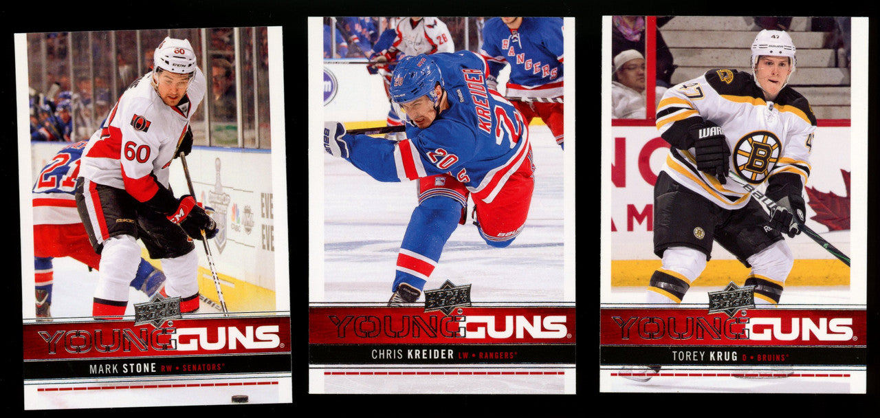 2012-13 Upper Deck Series 1 Hockey Complete Set w/ Young Guns (250)