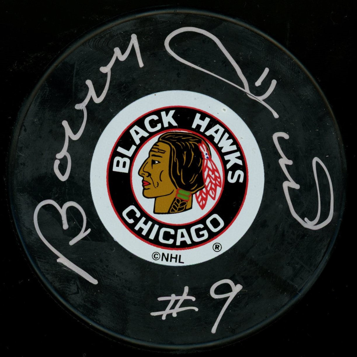 Bobby Hull Auto Puck JSA AK60546