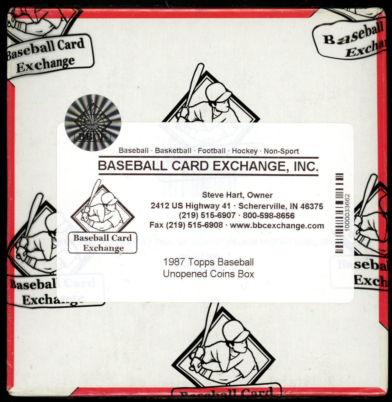 1987 Topps Baseball Coins Box BBCE Wrapped and Sealed