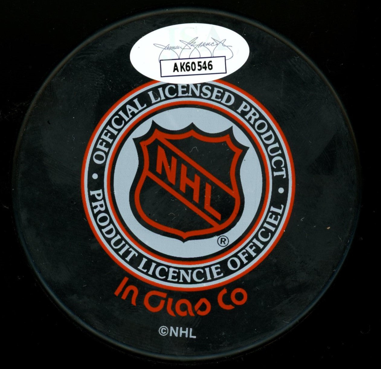 Bobby Hull Auto Puck JSA AK60546