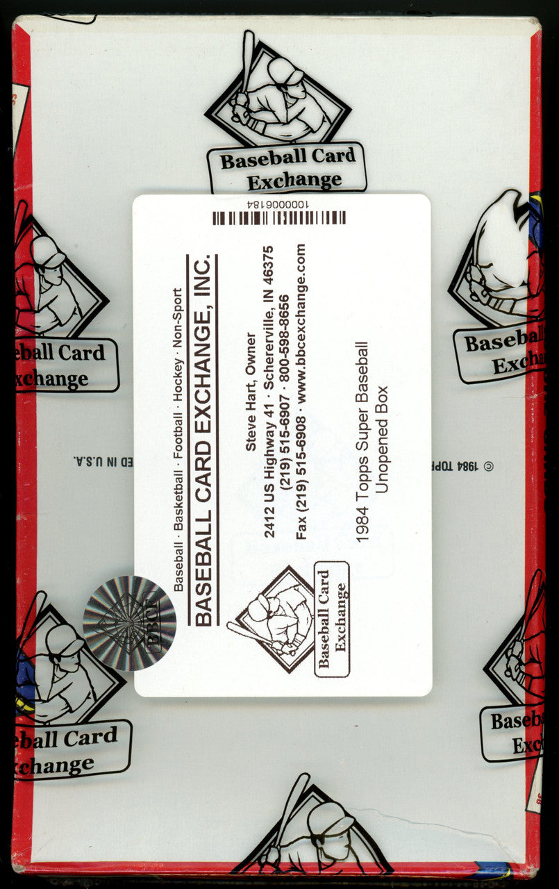 1984 Topps Super Baseball Box BBCE Wrapped and Sealed