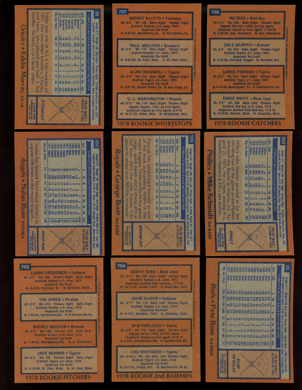1978 Topps Baseball Complete Set (726) NM