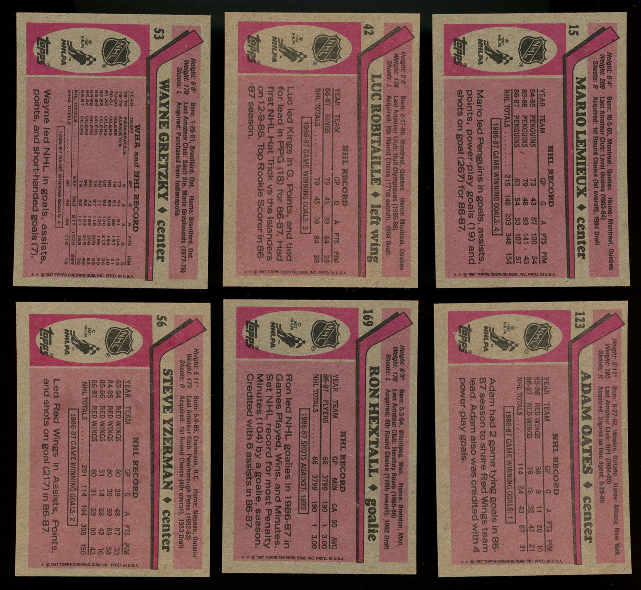 1987-88 Topps Hockey Complete Set (198) NM Overall