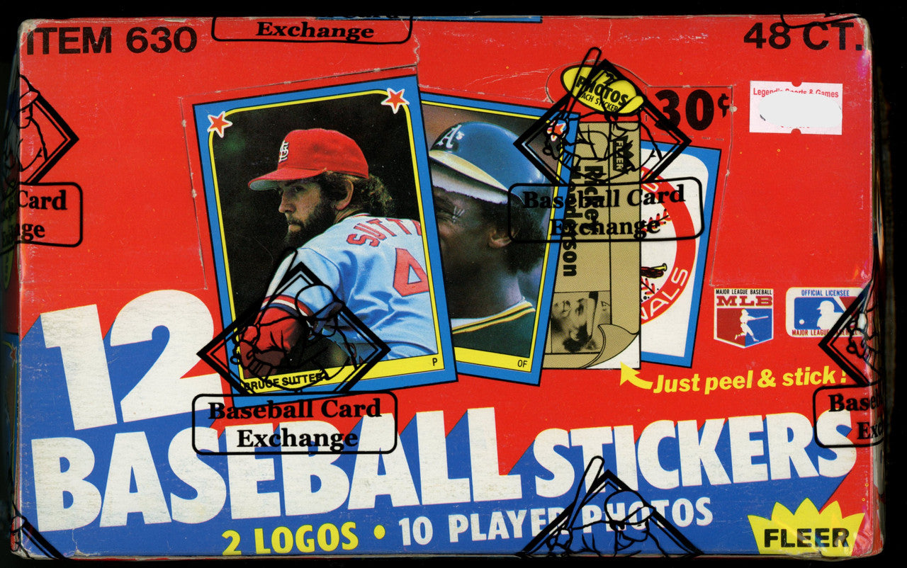 1983 Fleer Baseball Stickers Box BBCE Wrapped and Sealed