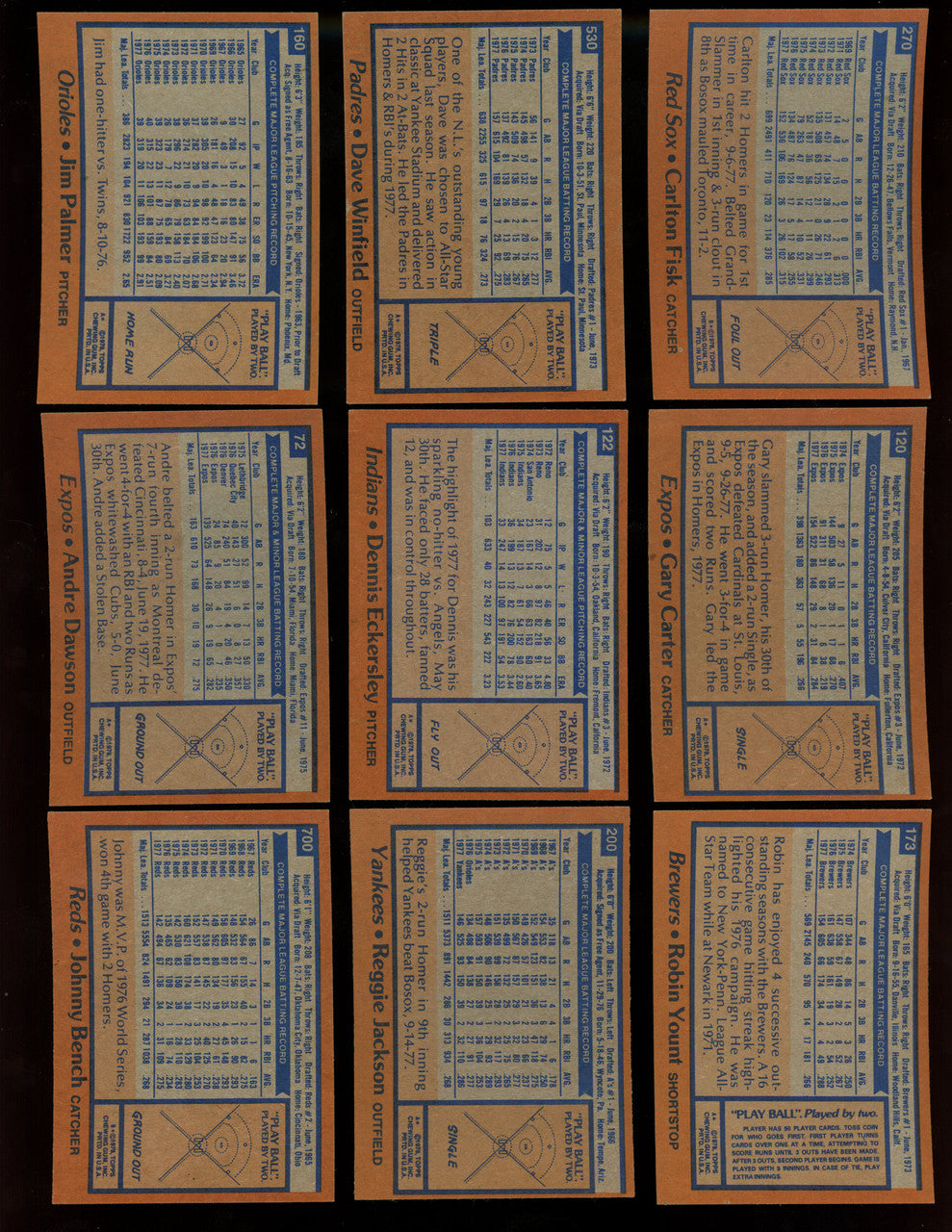 1978 Topps Baseball Complete Set (726) NM