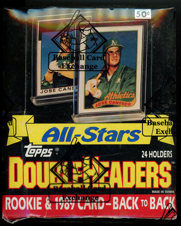 1989 Topps Doubleheaders Baseball Box BBCE Wrapped and Sealed