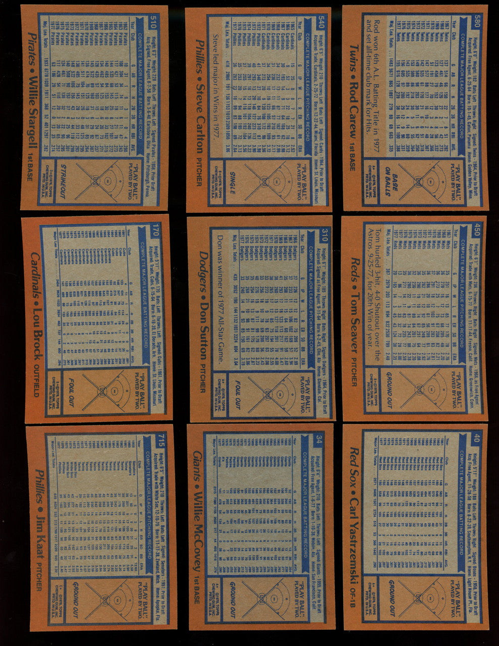 1978 Topps Baseball Complete Set (726) NM