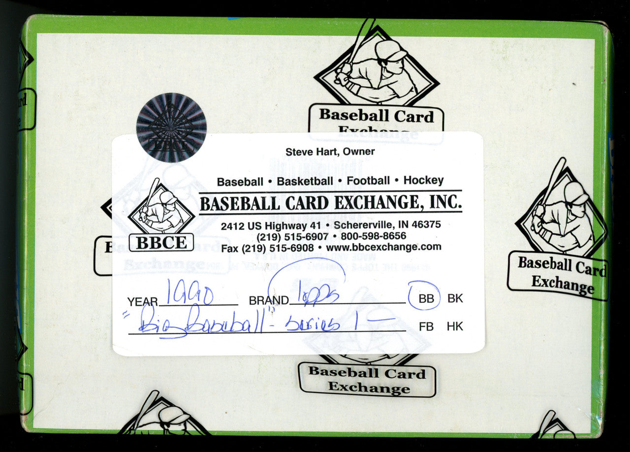 1990 Topps Big Baseball Series 1-3 Box Lot BBCE Wrapped and Sealed