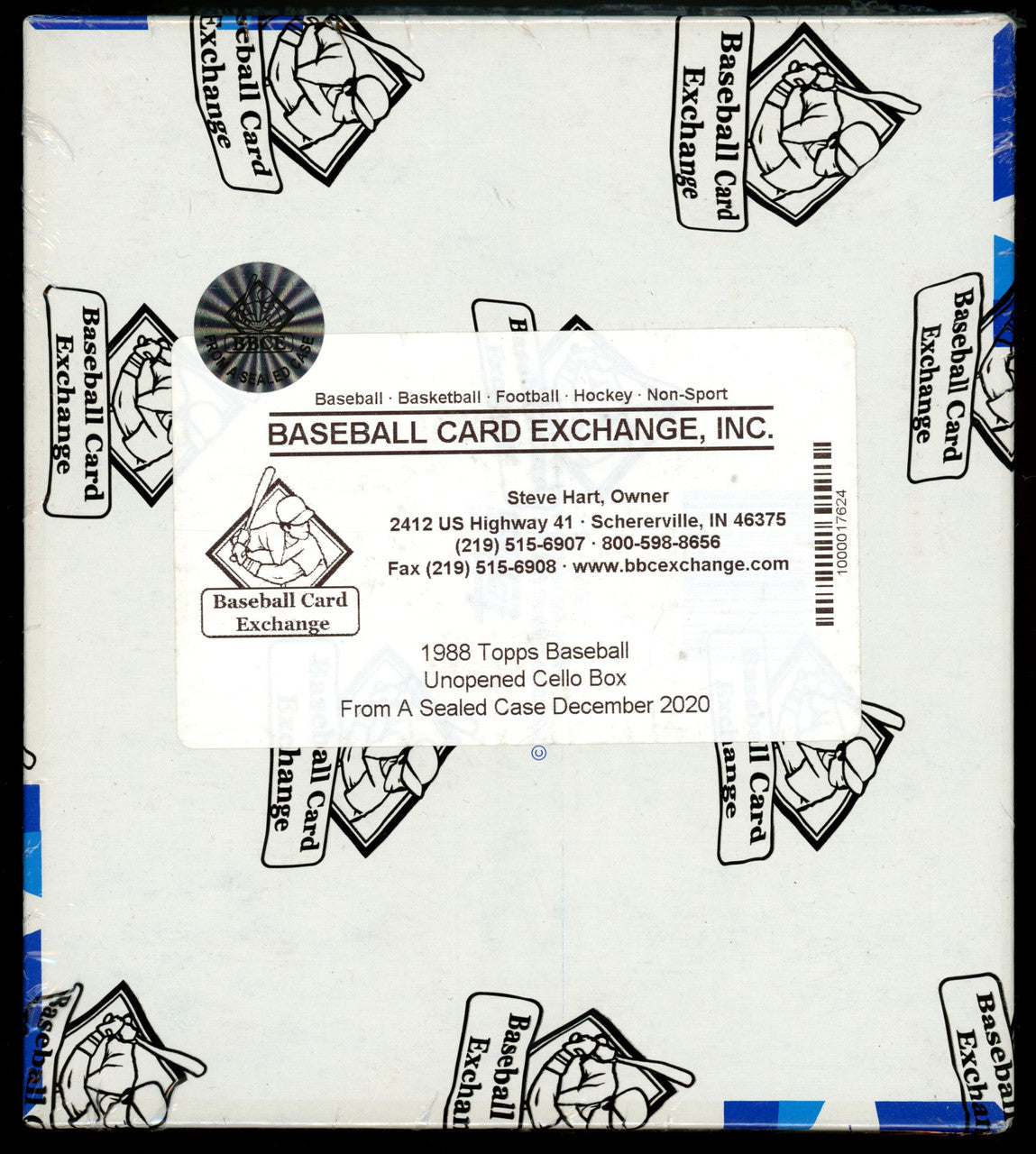 1988 Topps Baseball Cello Box FASC BBCE Wrapped and Sealed