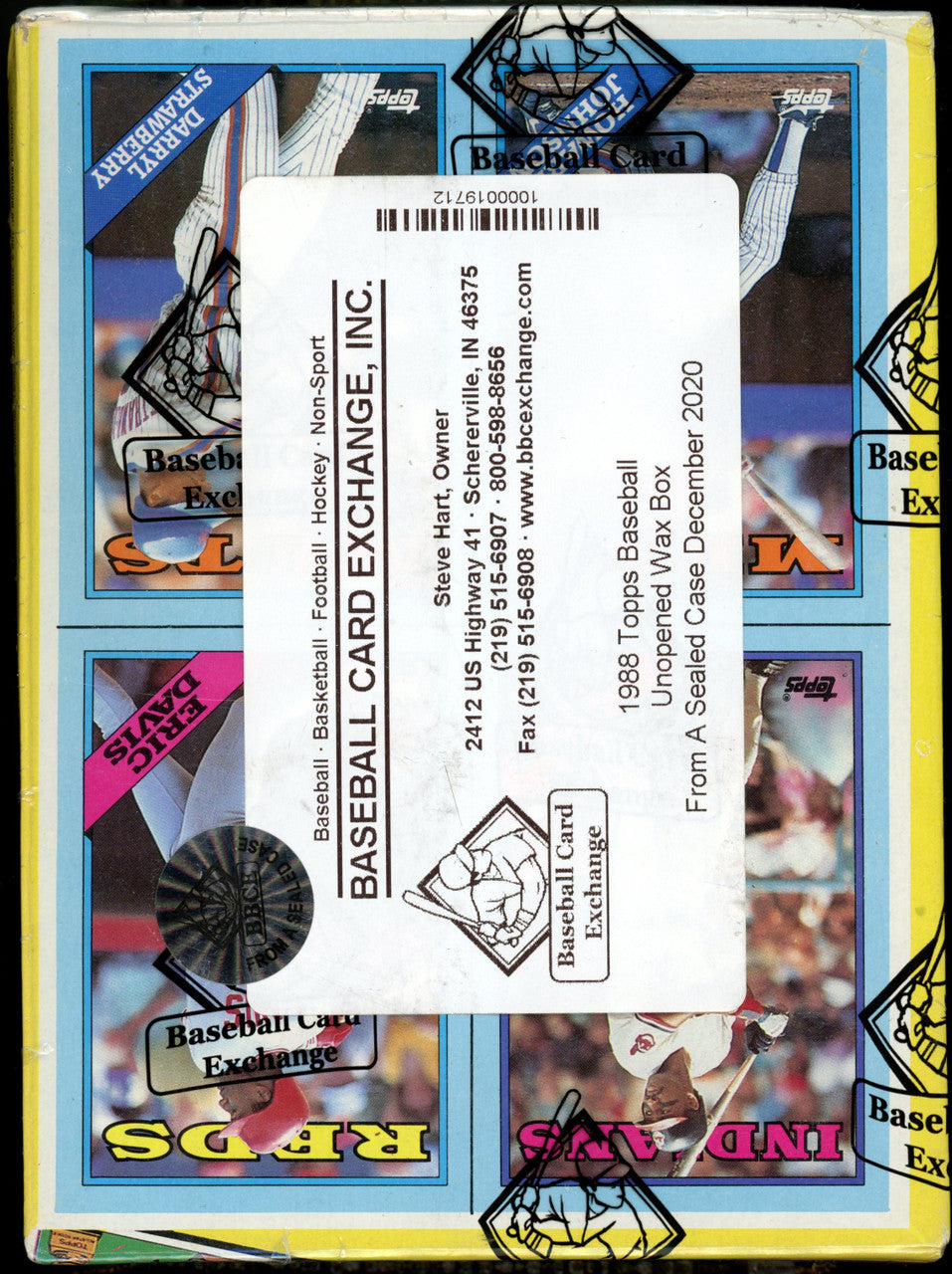 1988 Topps Baseball Wax Box FASC BBCE Wrapped and Sealed