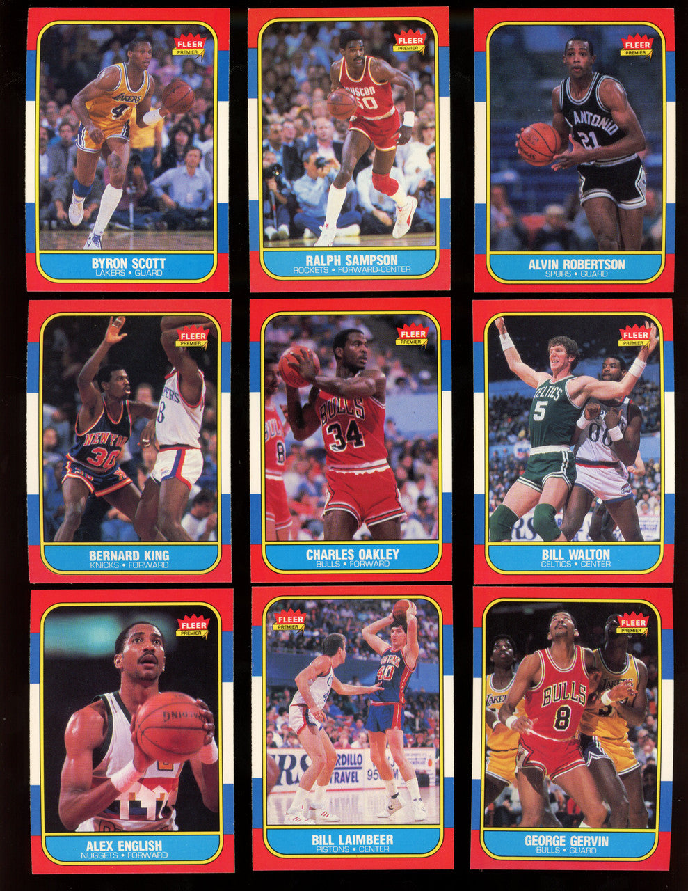 1986/87 Fleer Basketball Near Complete Set (118/132) NM/MT Sharp