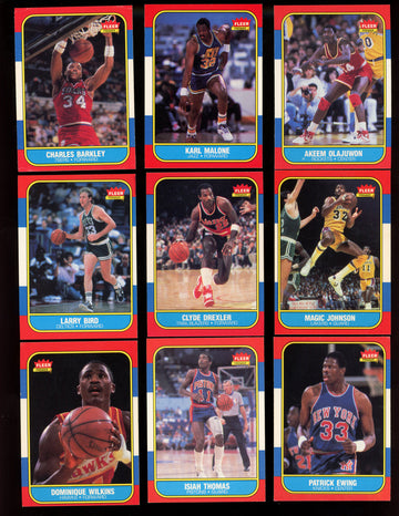 1986/87 Fleer Basketball Complete Set (Missing Jordan) 131/132 EX/MT-NM/MT