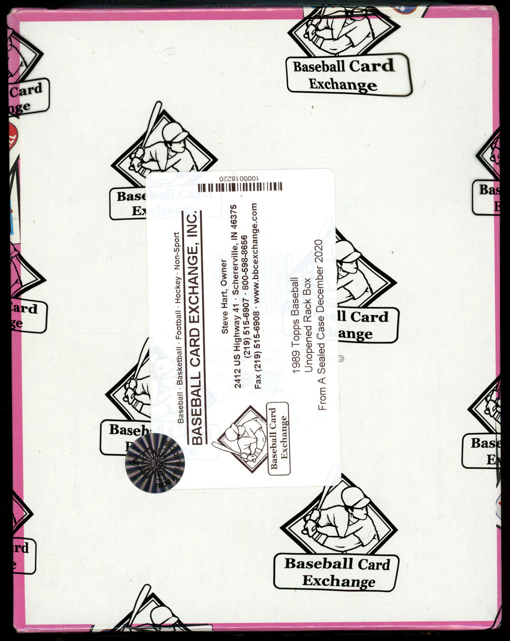 1989 Topps Baseball Rack Box FASC BBCE Wrapped and Sealed