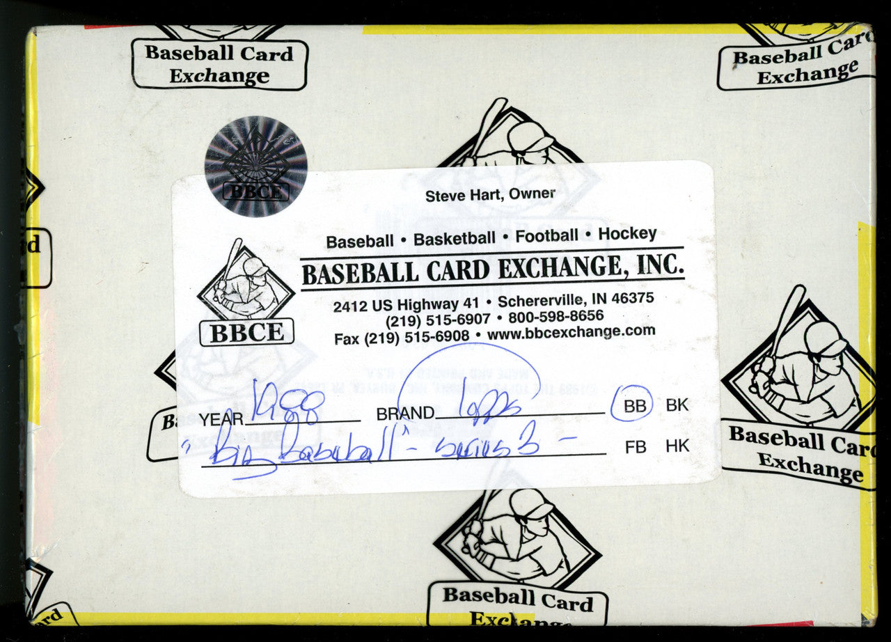 1989 Topps Big Baseball Series 1-3 Box Lot BBCE Wrapped and Sealed