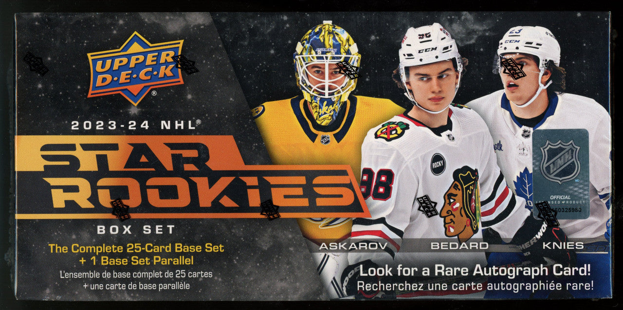 2023/24 Upper Deck Hockey NHL Star Rookies Box Set