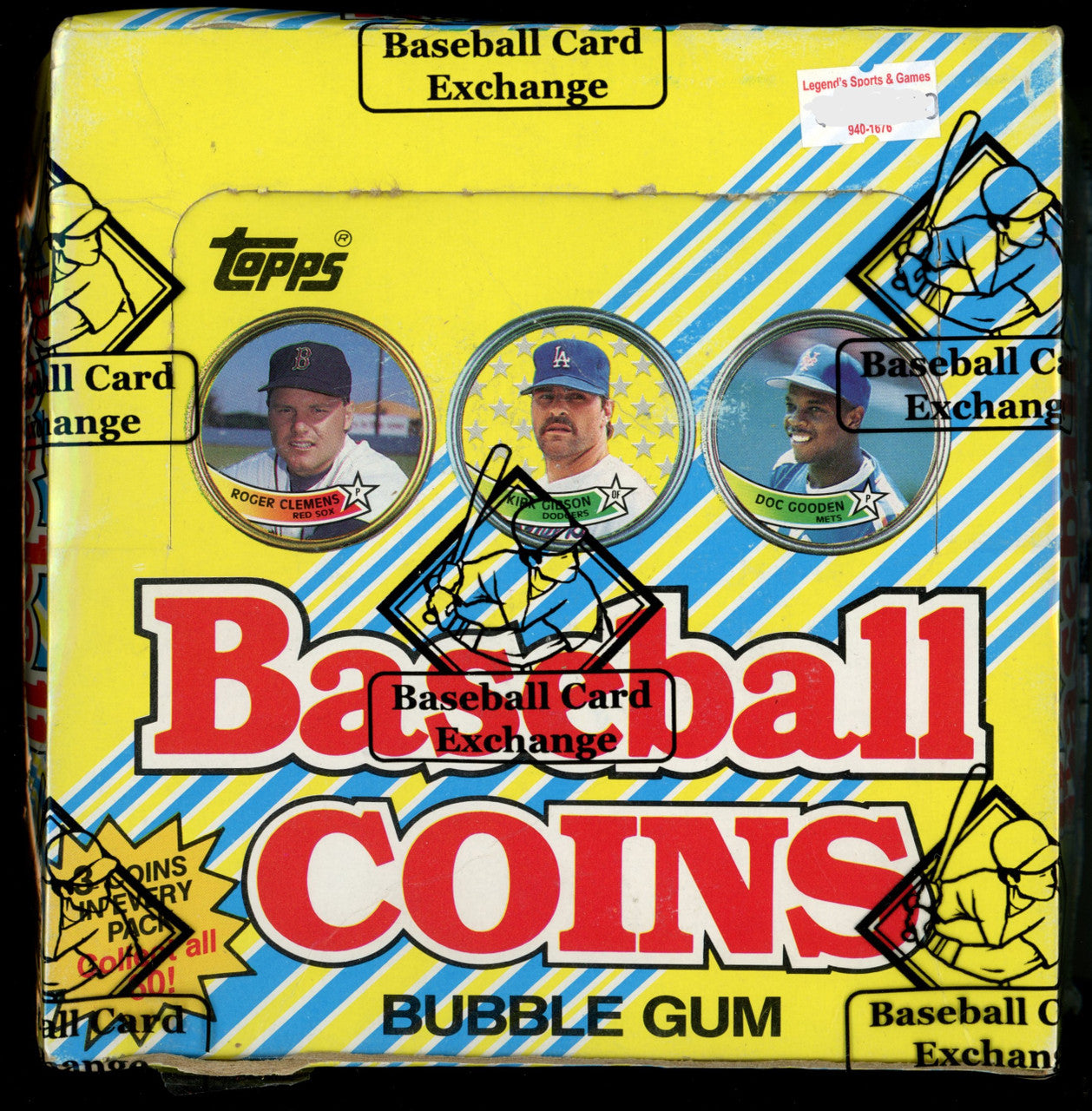 1989 Topps Baseball Coins Box BBCE Wrapped and Sealed