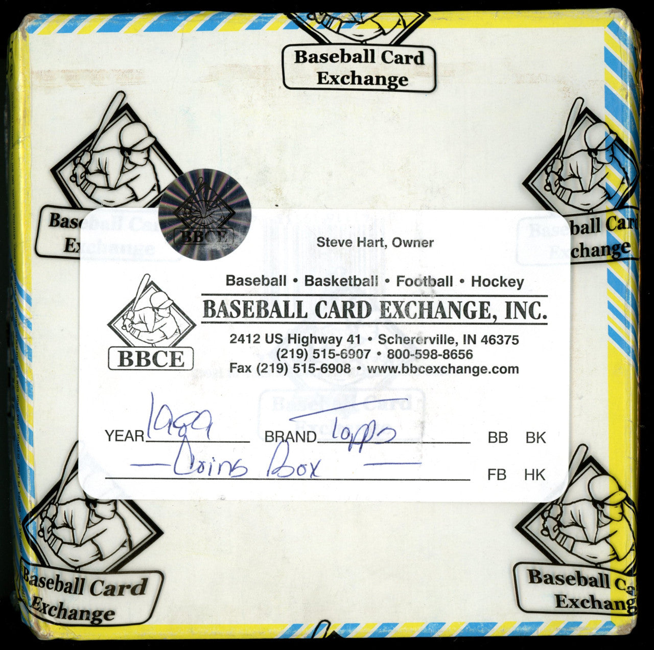 1989 Topps Baseball Coins Box BBCE Wrapped and Sealed