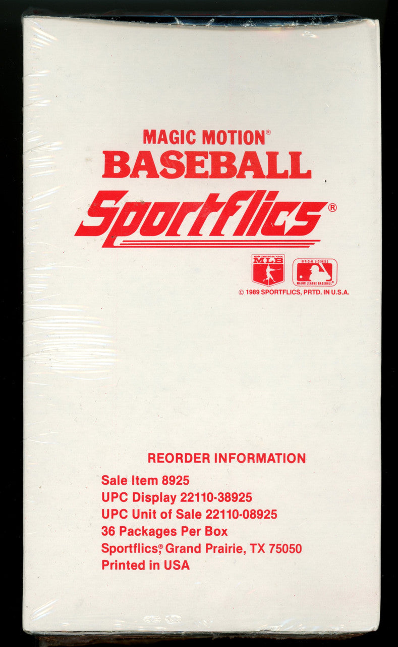 1989 Sportflics Magic Motion Baseball Box Factory Sealed