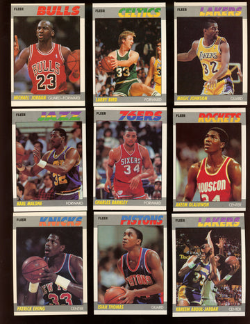 1987/88 Fleer Basketball Complete Set (132) (No Stickers)