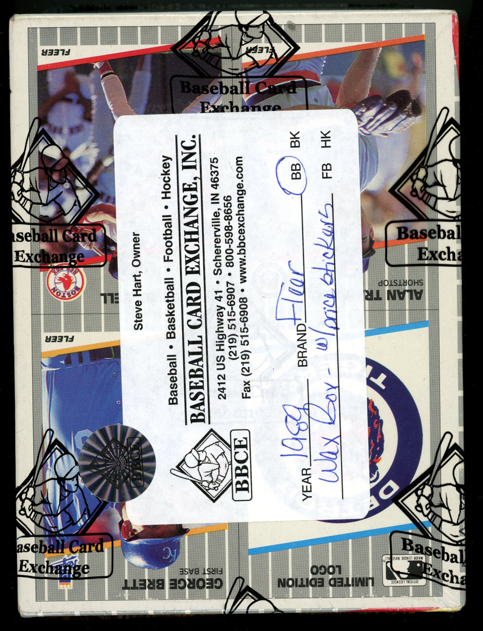 1989 Fleer Baseball Wax Box w/ Price Stickers BBCE Wrapped and Sealed