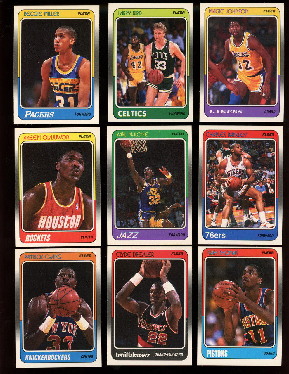 1988/89 Fleer Basketball Complete Set w/Stickers 142/143 (Missing MJ Sticker)