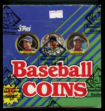 1990 Topps Baseball Coins Box BBCE Wrapped and Sealed