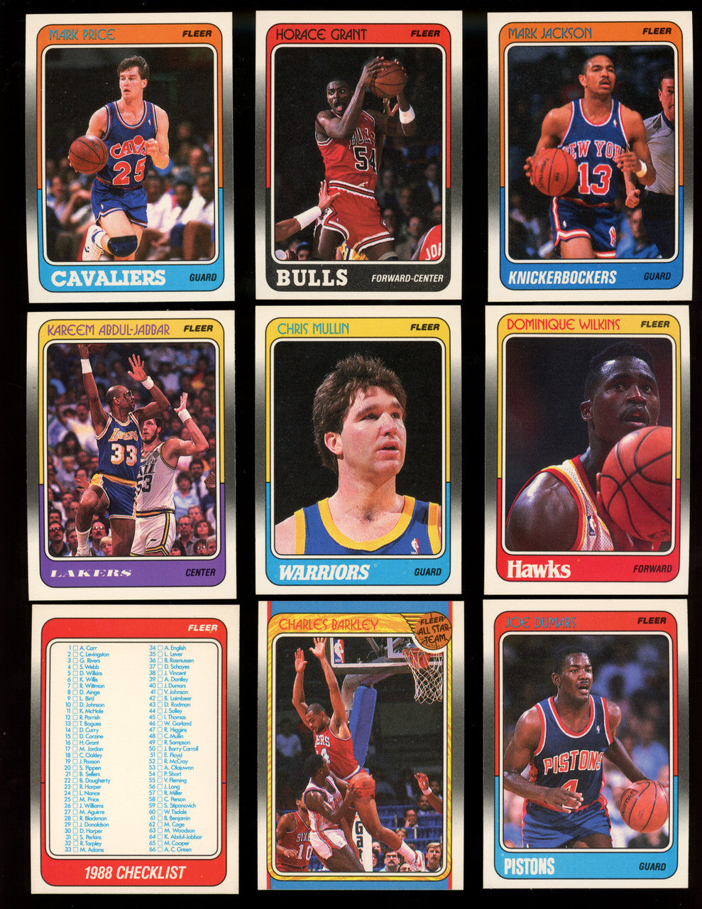 1988/89 Fleer Basketball Complete Set w/Stickers 142/143 (Missing MJ Sticker)