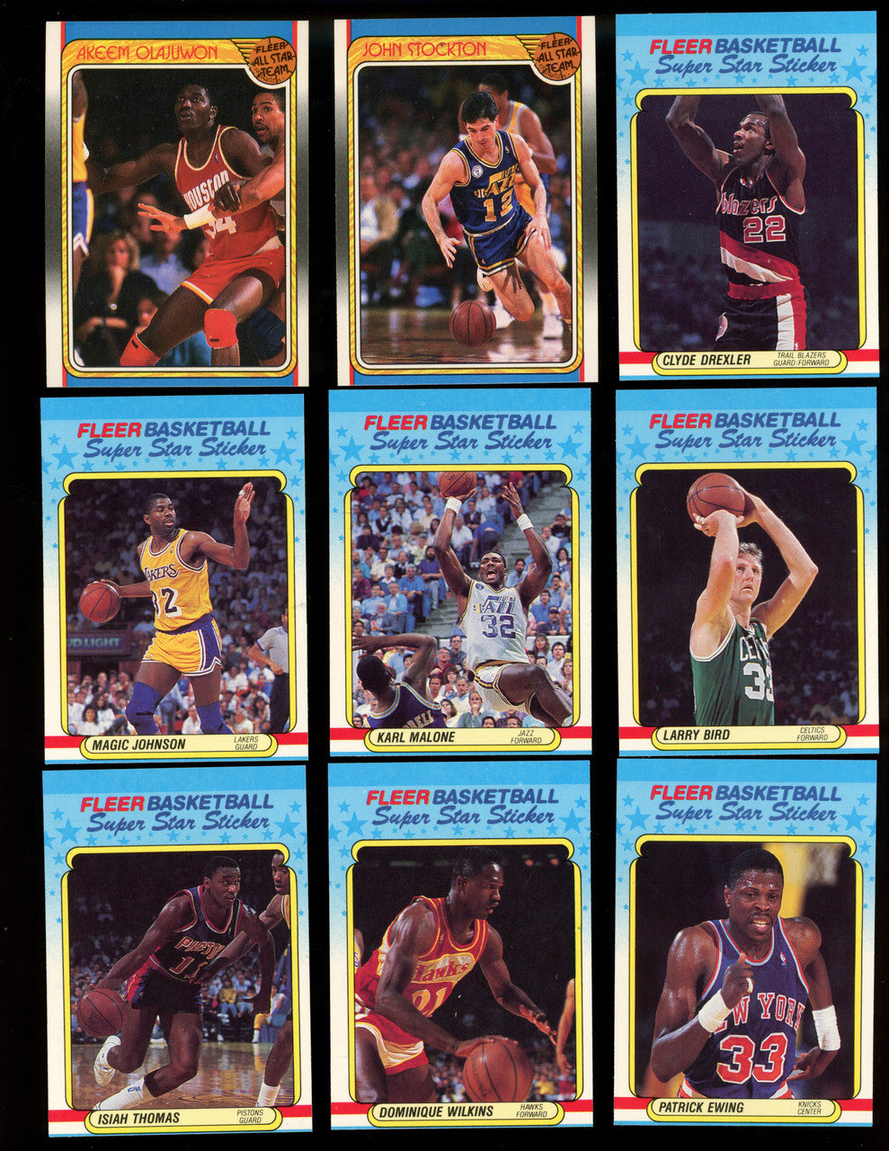 1988/89 Fleer Basketball Complete Set w/Stickers 142/143 (Missing MJ Sticker)
