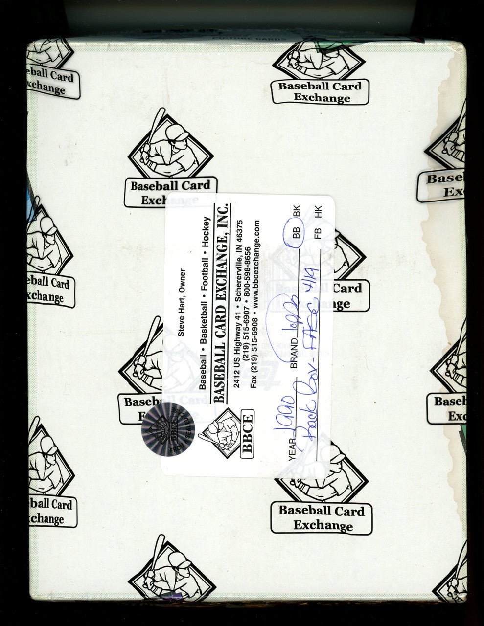 1990 Topps Baseball Rack Box FASC BBCE Wrapped and Sealed