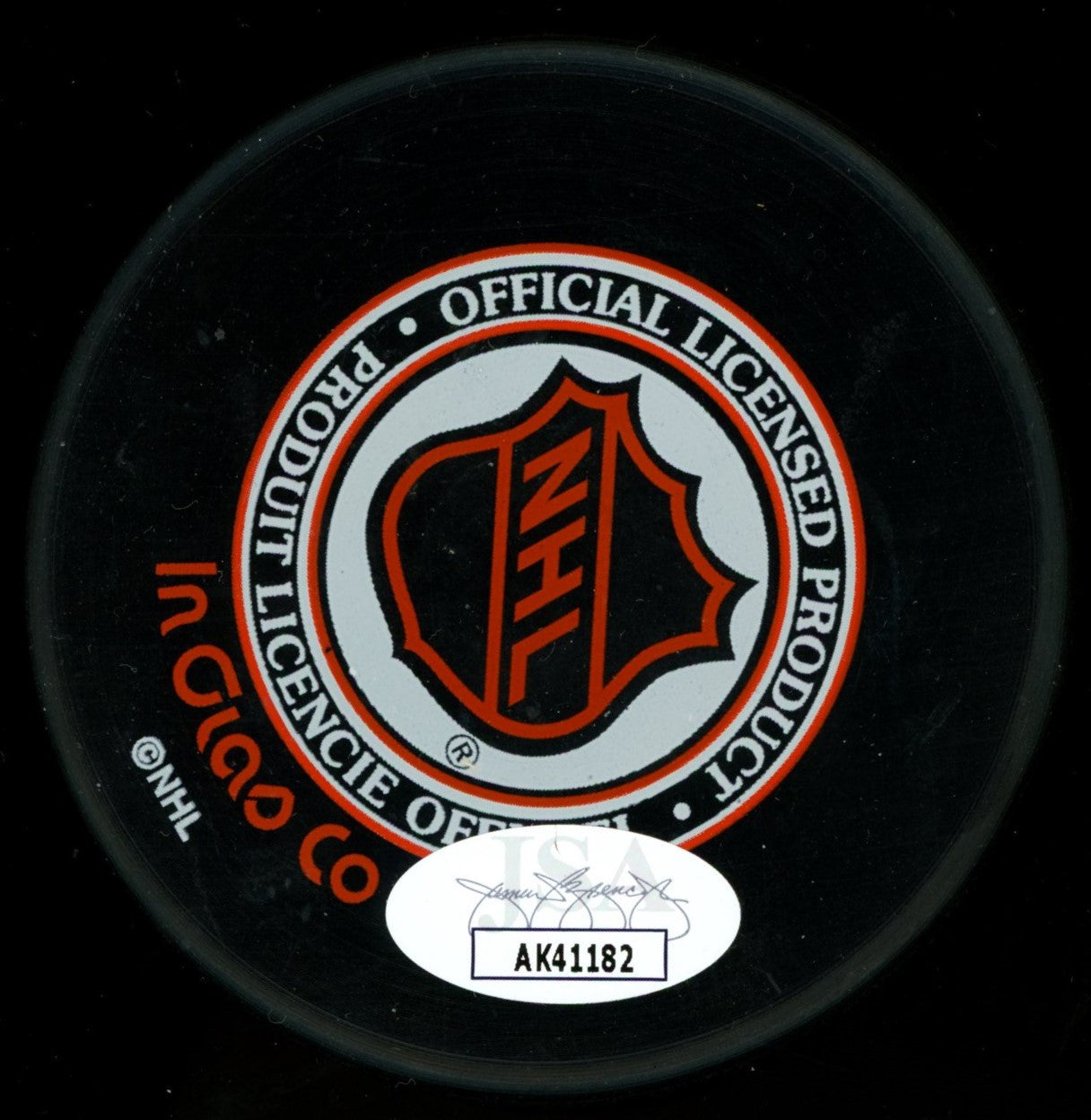 Carl Liscombe Signed Autographed Puck JSA AK41182