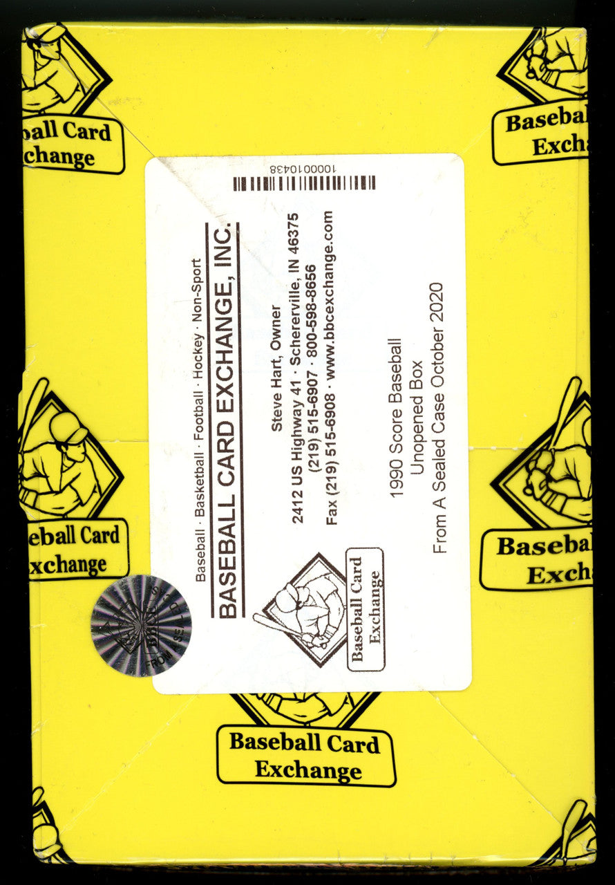 1990 Score Baseball Wax Box FASC BBCE Wrapped and Sealed