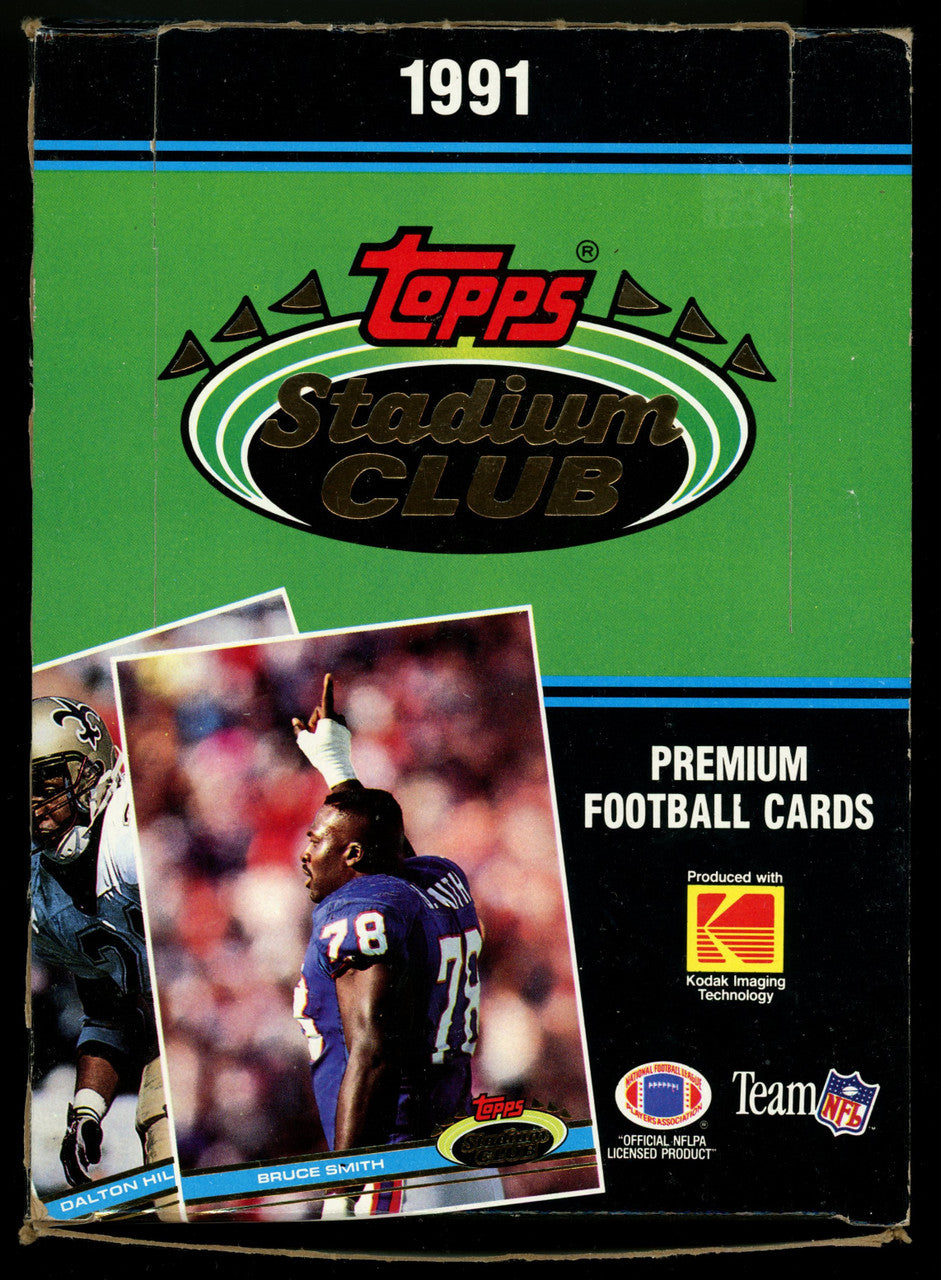 1991 Topps Stadium Club Football Wax Box 36 Sealed Packs