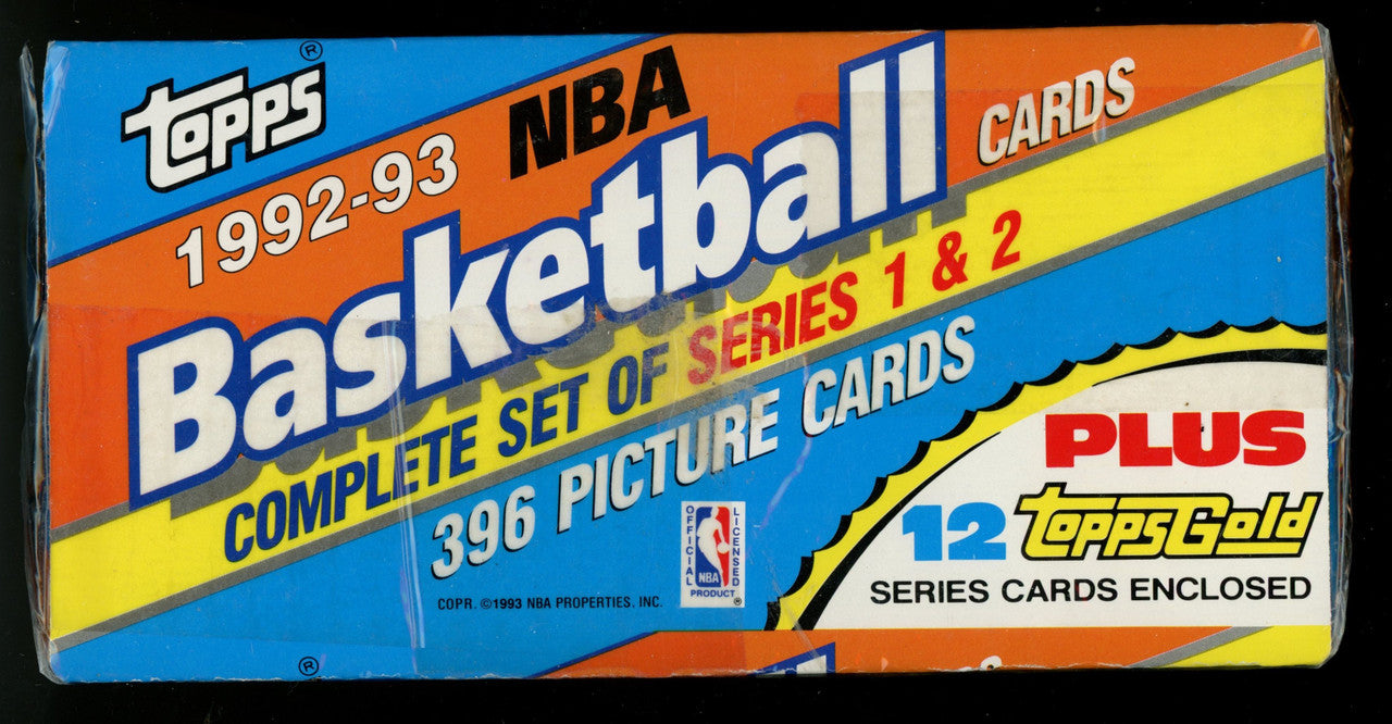 1992-93 Topps Basketball Factory Set Sealed