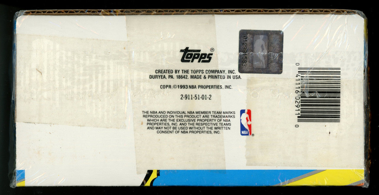 1992-93 Topps Basketball Factory Set Sealed