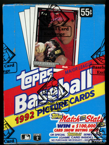 1992 Topps Baseball Box BBCE Wrapped and Sealed