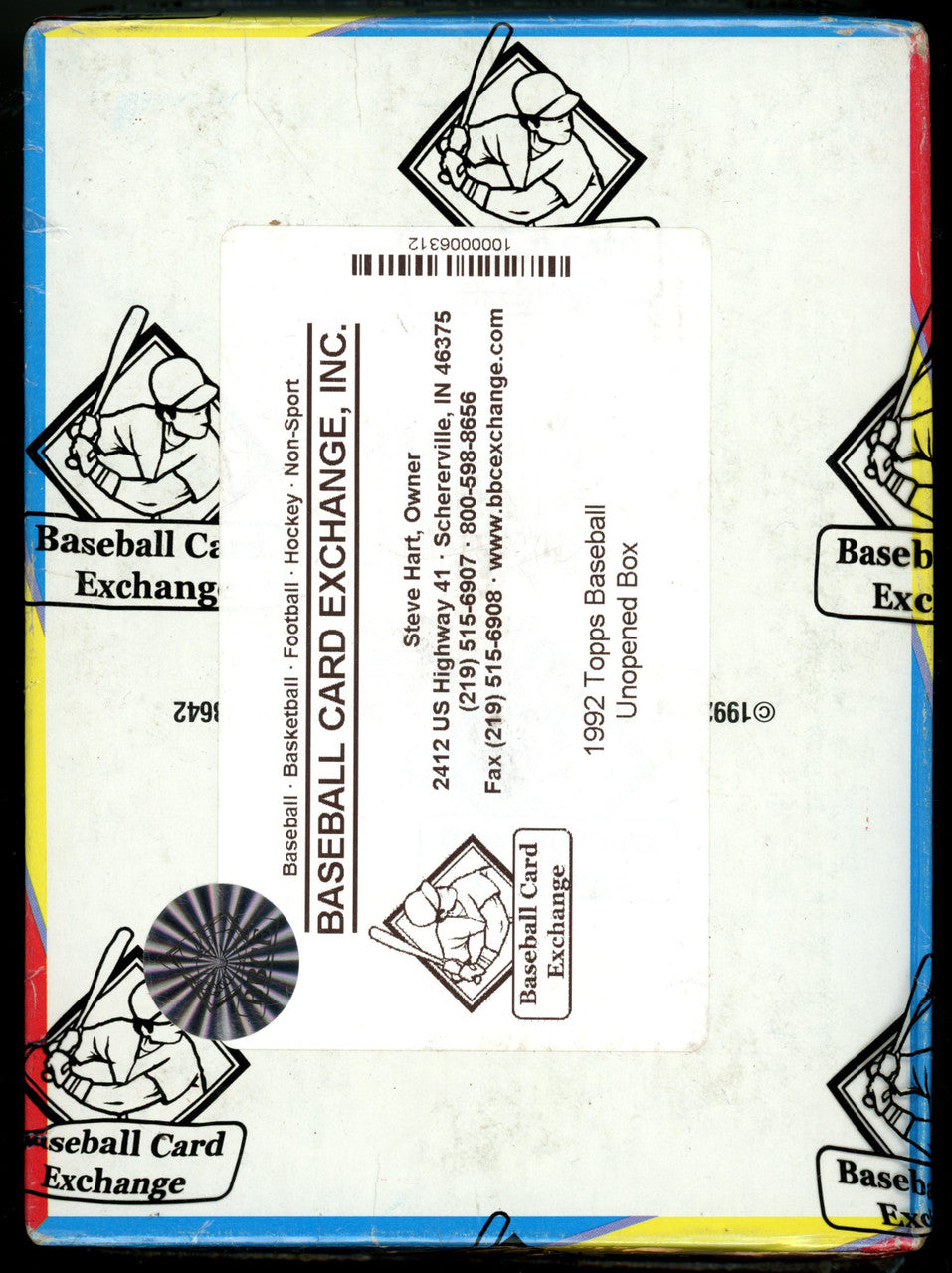 1992 Topps Baseball Box BBCE Wrapped and Sealed