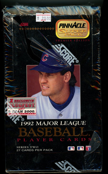 1992 Pinnacle Series 2 Baseball Super Pack Box Factory Sealed