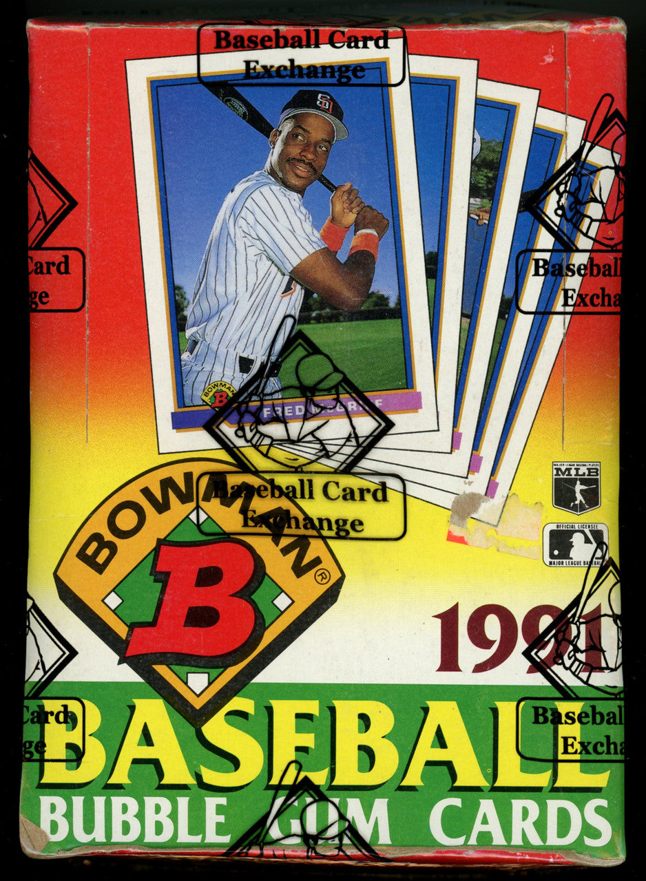1991 Bowman Baseball Wax Box BBCE Wrapped and Sealed