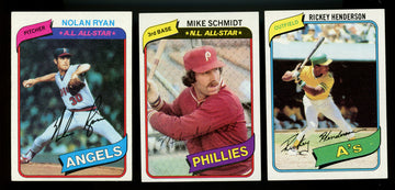 1980 Topps Baseball Complete Set (726) NM-MT Henderson RC