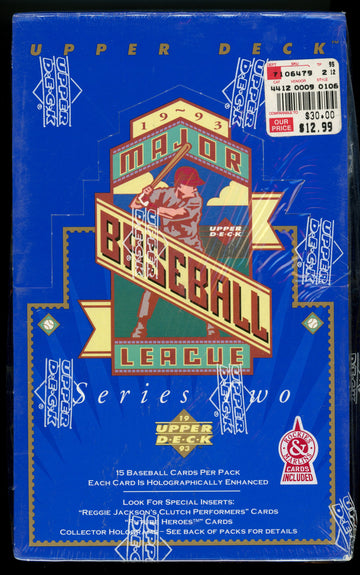 1993 Upper Deck Series 2 Baseball Box Factory Sealed