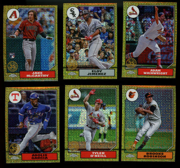 2022 Topps Chrome Silver Pack Gold Mojo Refractor Lot of 8
