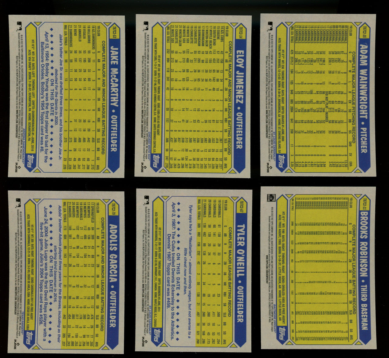 2022 Topps Chrome Silver Pack Gold Mojo Refractor Lot of 8
