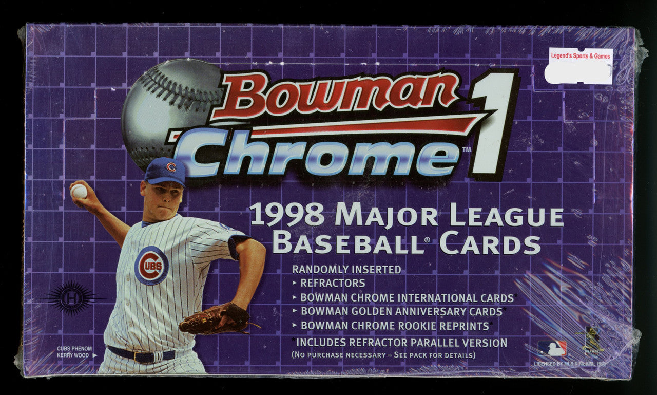 1998 Bowman Chrome Series 1 Baseball Hobby Box Factory Sealed