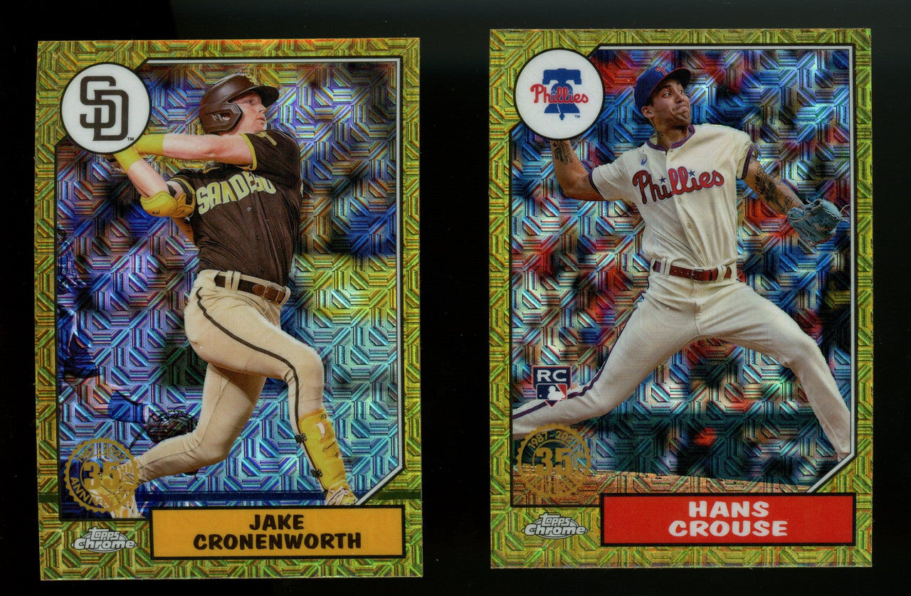 2022 Topps Chrome Silver Pack Gold Mojo Refractor Lot of 8